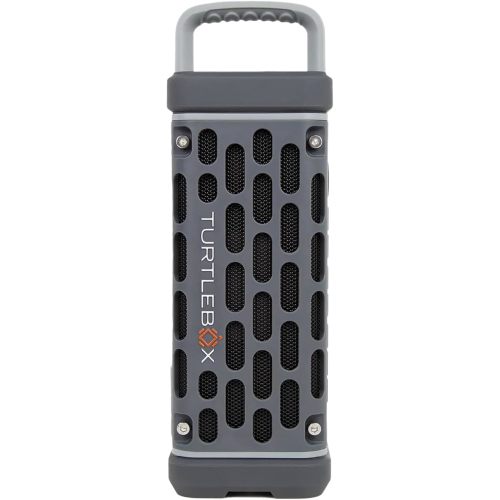 Turtlebox Ranger: Loud! Outdoor Portable Bluetooth 5.4 Speaker | Rugged, Waterproof, Ultra-Portable | Plays to 105 db, Deep Bass, Shockproof, Unlimited Pairing for Full Stereo Experience, Gray