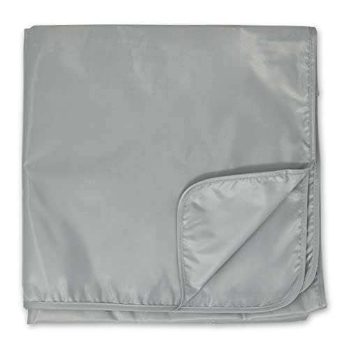 Tiny Twinkle Mess-Proof Splat Mats for Under high Chairs or Table Cover Art Projects for Baby and Toddler - Waterproof, Washable Floor or Table Splash mat 51" x 51" (Grey)