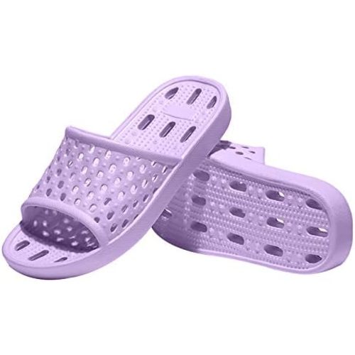 Ranberone Shower Shoes Women Quick Drying Non Slip College Dorm House Shower Sandals with Holes
