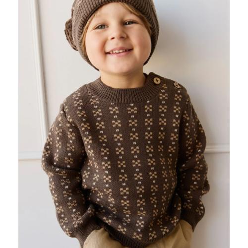 Bertie Knit Jumper - Fairisle Desert Palm – Jamie Kay USA