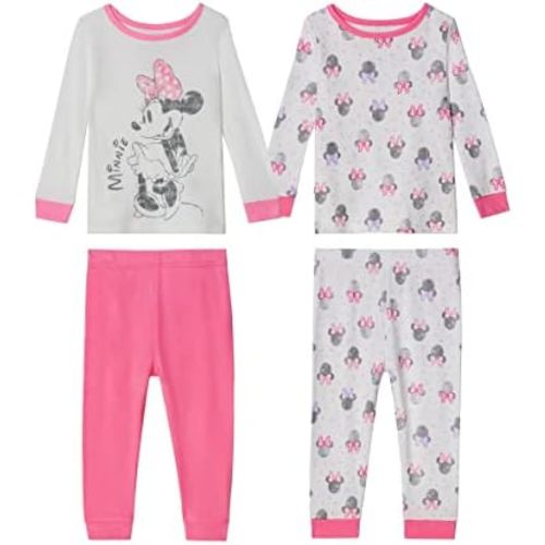 Disney Baby Girls' Minnie Mouse Snug Fit Cotton Pajamas