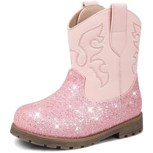 Toddler Cowboy Boots for Boys Girls, Baby Western Cowgirl Boots