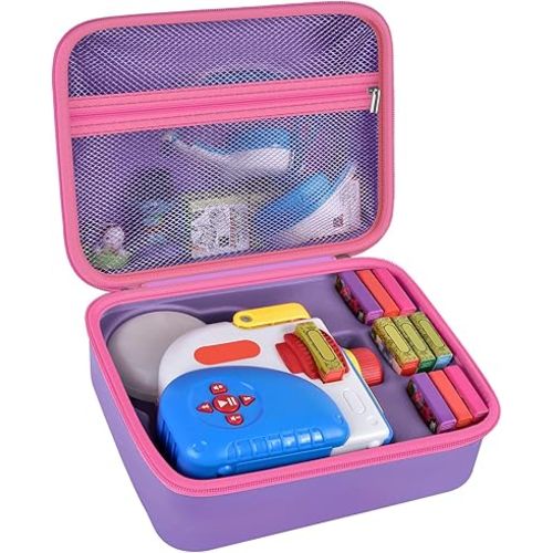 Case Compatible with Little Tikes for Story Dream Machine Books Starter Set, Toys Protective Container for Little Tikes for Storytime Audio Play Real for Character Collection (Box Only), Purple