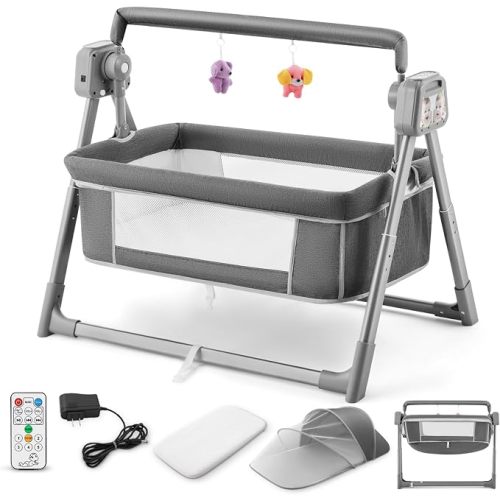 Electric Baby Bassinet, Bedside Bassinet for Baby