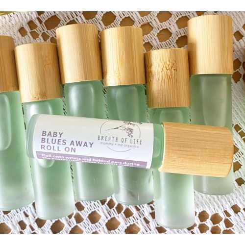 Baby Blues Away – Postpartum Essential Oil Roller for Mood Support | Uplifting & Grounding Aromatherapy | 10ml Natural Blend | new mom gift