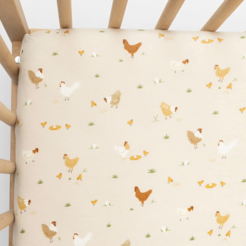 Chickens Crib Sheet – Brave Little Ones