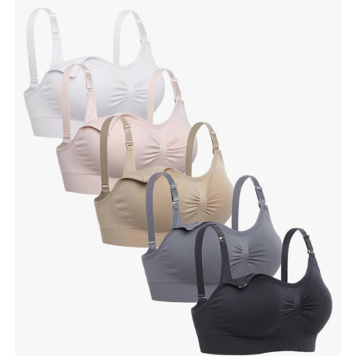 Lataly Womens Seamless Nursing Bra Sleeping Maternity Bralette for Breastfeeding Pack of 3