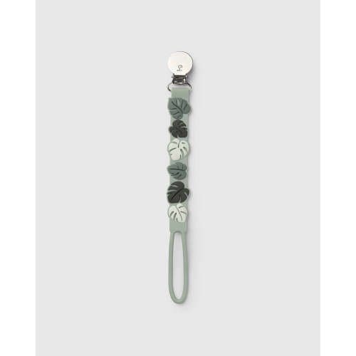 Pacifier Clip - Beadless - Monstera