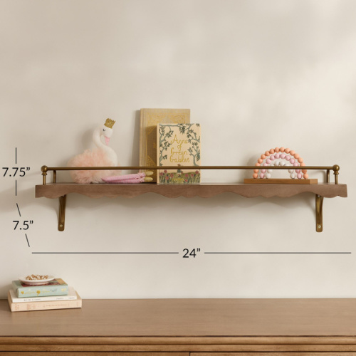 Chris Loves Julia Metal and Wood Shelving (24"- 36")