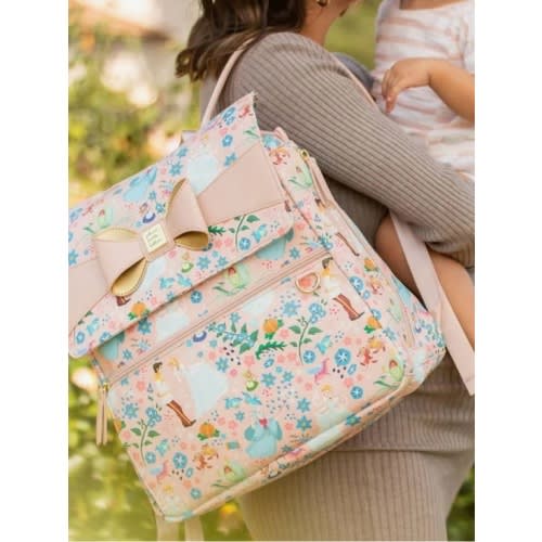 Petunia Pickle Bottom Pink Floral Disney Princess Baby Bag