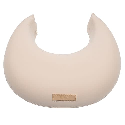 Butterr Natural Breastfeeding Pillow, Nursing and Posture Support, Plant Based Cushion with Organic Cotton Removable Cover (Natural)