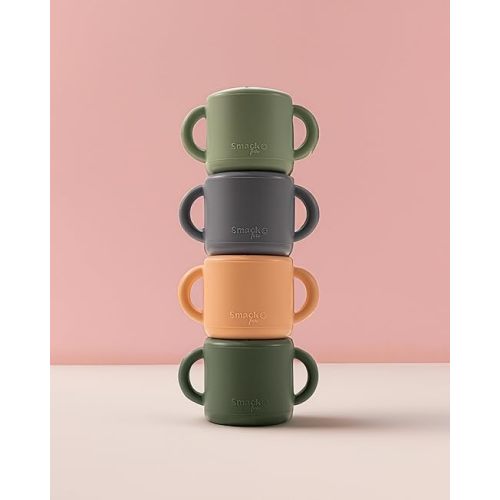 Smack Fun - Silicone Snack Cup | Spill Proof Food Container for Toddler and Baby (Blush)