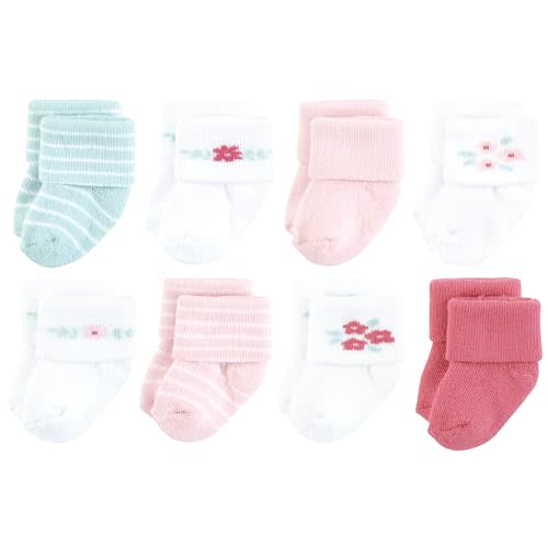 Hudson Baby Baby 8-pack Cotton Rich Newborn and Terry Socks