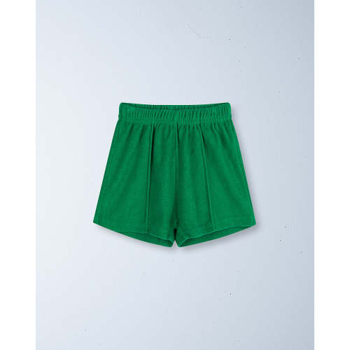 tiki terry short | parrot green
