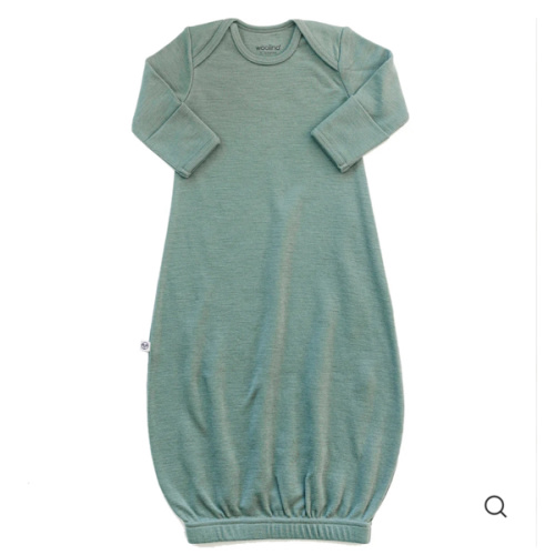 Merino Wool Baby Gown |Natural Merino Wool Baby Sleepwear – Woolino
