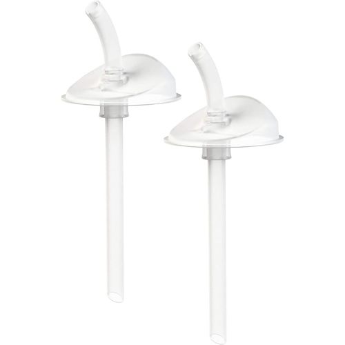 Boon Swig Cup Replacement Silicone Straws - Spill Proof Straws for Toddlers - Easy to Clean - 6 Months and Up - 2 Count