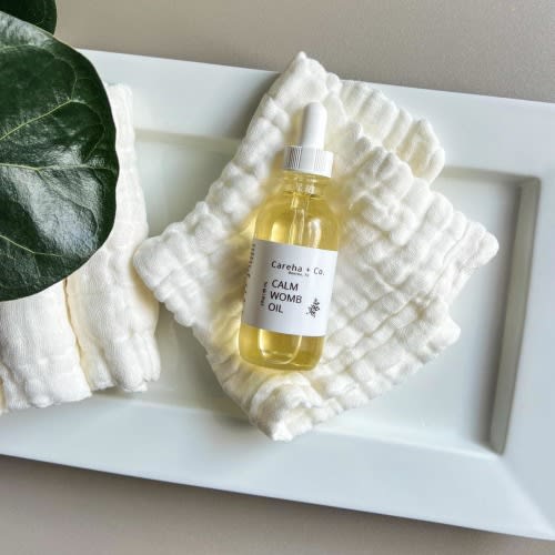 Calm Womb Oil | Organic Castor & Essential Oil Blend for Cramp Relief