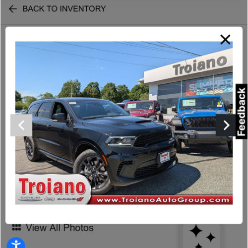 New Db Black Clearcoat 2026 Dodge Durango GT Plus for Sale in Colchester, CT | 1C4RDJDG6TC280843 | Troiano Chrysler Dodge Jeep RAM