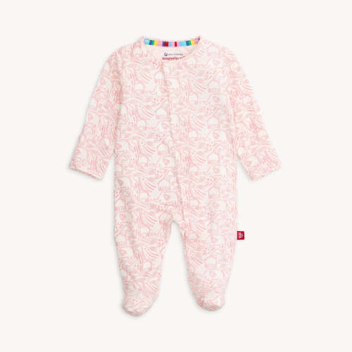 Magnetic Me Modal Footie - Pink Herds of a Feather