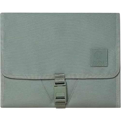 Huhu Baby Changing Wallet – Compact, Portable Diaper Changing Pad for Travel – Easy to Clean, Foldable Changing Mat – Must Have Diaper Bag Accessory for New Parents (Outdoorsy Sage)