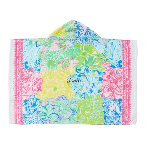 Lilly Pulitzer Cheek to Cheek Baby Beach Hooded Towel UPF 50+