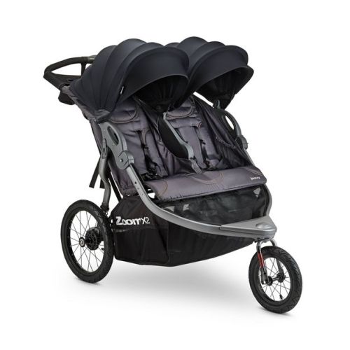 Joovy ZoomX2 Double Lightweight Jogging Stroller - Forged Iron