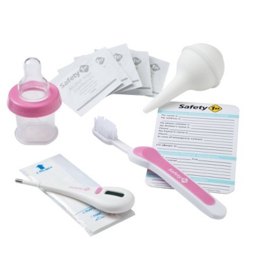 Safety 1st Deluxe Healthcare & Grooming Kit, Color: Pink