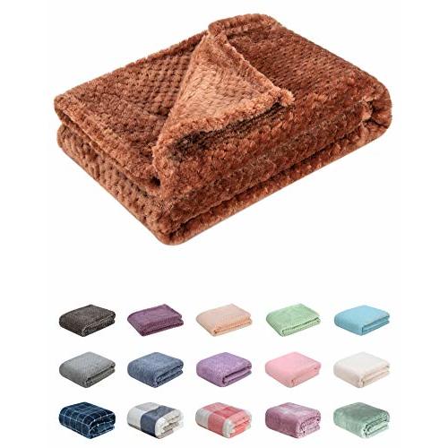Fuzzy Blanket or Fluffy Blanket for Baby Girl or boy, Soft Warm Cozy Coral Fleece Toddler, Infant or Newborn Receiving Blanket for Crib, Stroller, Travel, Decorative (28Wx40L, XS-Deep Coffee)