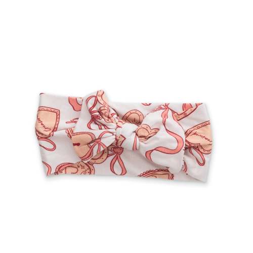 Love Locket Baby Knotted Headband in Stretchy Bamboo – Soft & Breathable Comfort by Ellie Sue
