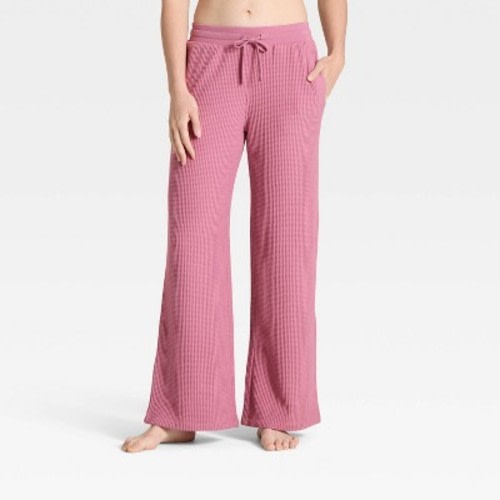 Women's Waffle Lounge Sweatpants - Auden™ Pink M