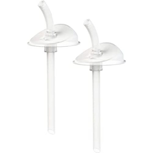 Boon Swig Cup Replacement Silicone Straws - Spill Proof Straws for Swig Toddler Straw Cups - Easy to Clean Replacement Silicone Toddler Straws - 6 Months and Up - 2 Count