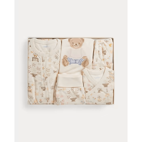 Polo Bear Cotton 6-Piece Gift Set - 6 Months