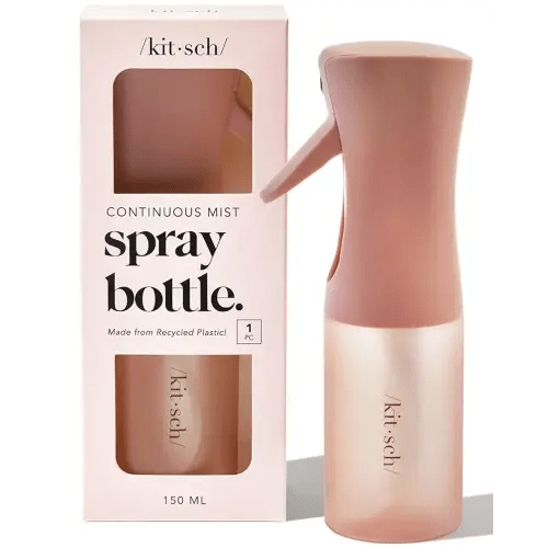 Kitsch Continuous Spray Bottle for Hair – Fine Mist Water Mister for Hair Styling – Spray Bottles for Cleaning, Plants And More – Recycled Bottle – Terracotta, 5 oz