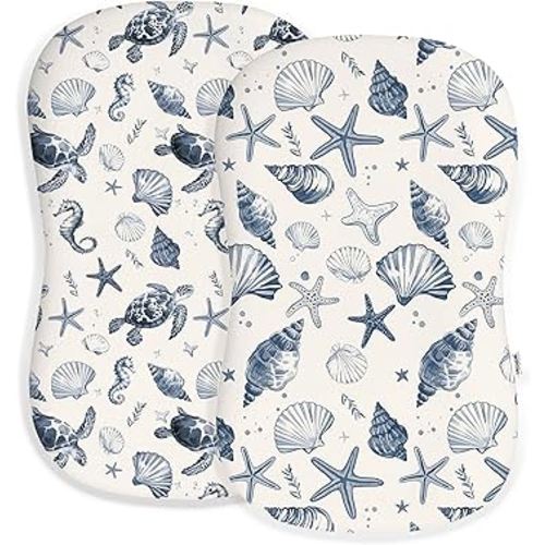 Baby Lounger Cover for Boys and Girls, Soft Breathable Polyester Cover, Fits Most Lounger Pillows, Cute Patterns, Durable and Machine Washable (Deep Blue, Envelope)
