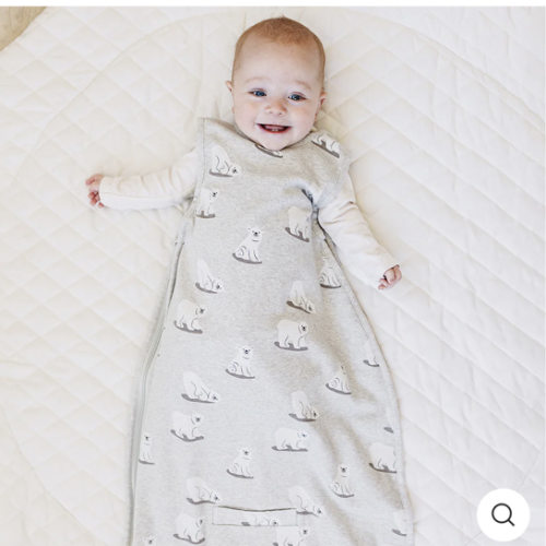 4 Season® Ultimate Baby Sleep Bag, Merino Wool & Organic Cotton, Polar Bear