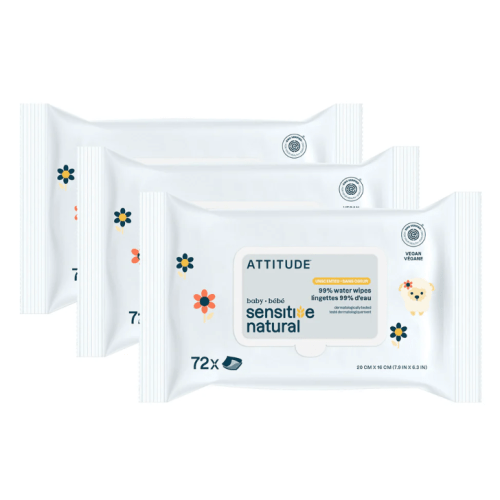 Natural Baby Wipes for Sensitive Skin I ATTITUDE