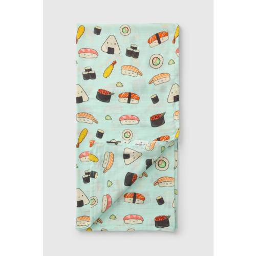 Baby Swaddle in Tanboocel® Bamboo Viscose - Sushi