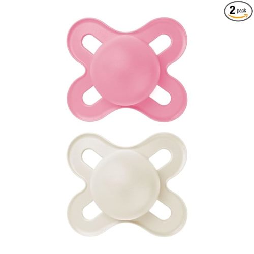 MAM Original Start Matte Baby Pacifiers, Binky for 0-3 Months, BPA-Free Silicone Nipple, Easy to Clean, Best for Newborn Babies, Developed with Medical Experts, 2 Count Binkies with Sterilizer Case