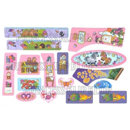 Fisher Price Klip Klop Princess Stable Reproduction Stickers Decals Labels