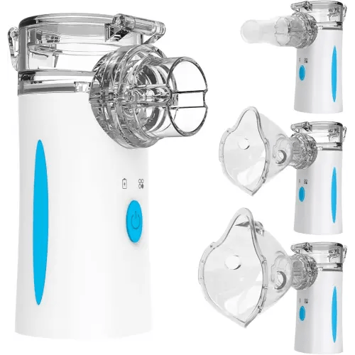 Ultrasonic Nebulizer - Nebulizers, Rechargeable Nebulizer Machine for Adults and Kids, Portable Nebulizer with Two Modes & Self-Cleaning Function for Breathing Problems