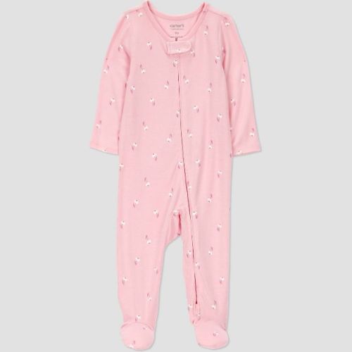 Carter's Just One You® Baby Girls' Floral Comfy Soft Sleep N' Play - Pink