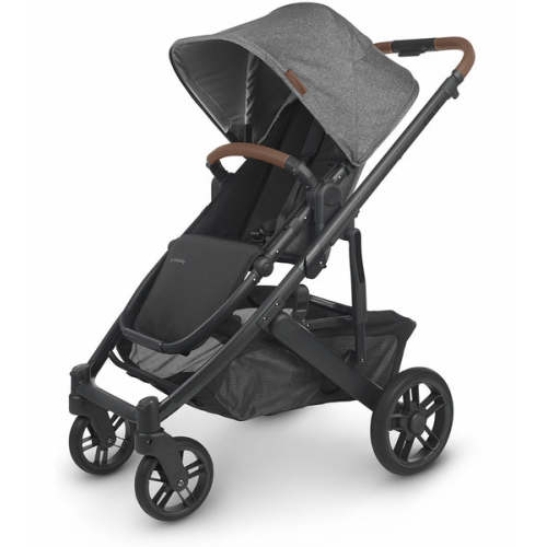 UPPAbaby Cruz V2 Stroller - Greyson (Charcoal Melange/Carbon/Saddle Leather)