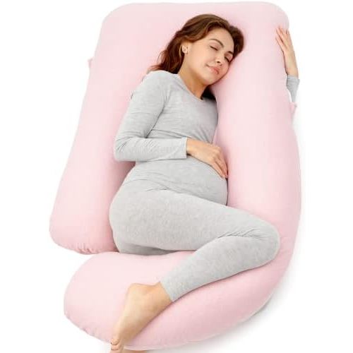 Momcozy Pregnancy Pillow for Sleeping - U Shaped Full Body Maternity Pillow