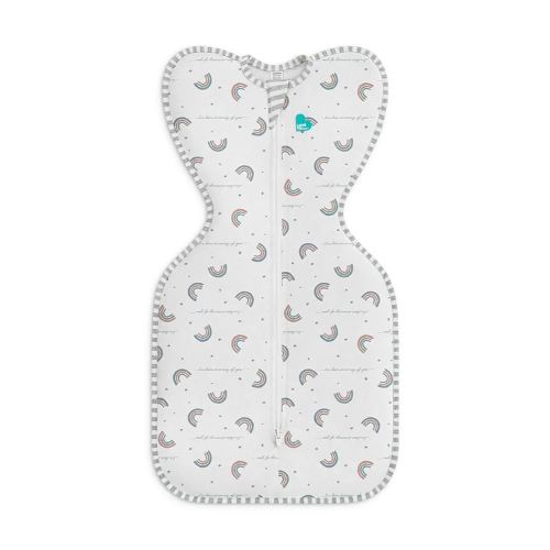 Love to Dream Swaddle UP, Baby Sleep Sack, Self-Soothing Swaddles for Newborns, Get Longer Sleep, Snug Fit Helps Calm Startle Reflex, New Born Essentials for Baby, 1.0 TOG, 5-8.5 lbs, Rainbow Dream