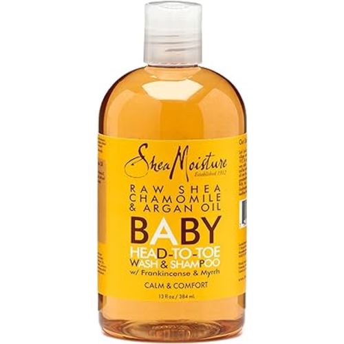 Shea Moisture Raw Shea Butter Chamomile & Argan Oil Baby Head-to-Toe Wash & Shampoo - 13 oz