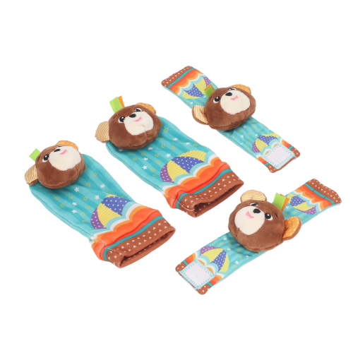 Soft Baby Wrist Rattle Foot Finder Socks Set Colorful Pattern, Early Educational Infant Toys, Baby Rattle Socks 0-6 Months, Birthday Holiday Birth Present for Newborn Boy Girl - Walmart.ca