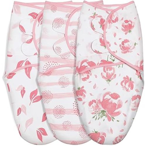 GLLQUEN BABY Swaddles for Newborns 0-3 Months, Adjustable & Easy Fastener