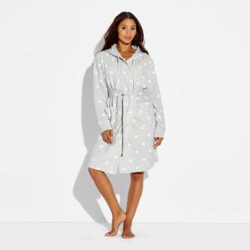 Women's Polka Dot Plush Terry Robe - Wild Fable™ x Olivia Dayton XS/S