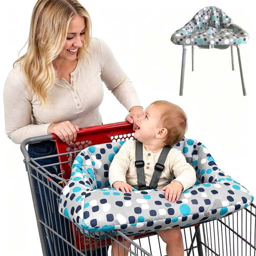 Pozico 2-in-1 Baby Shopping Cart Cover High Chair, Dinosaur