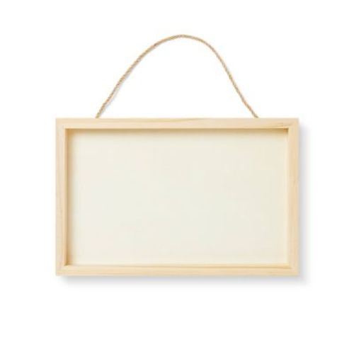 DIY Blank Rectangle Hanging Sign Unfinished Craft - Mondo Llama™: Wooden Craft for Adults, 9"x14"